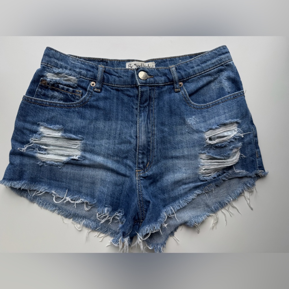Garage Ripped Blue Jean Shorts size 5